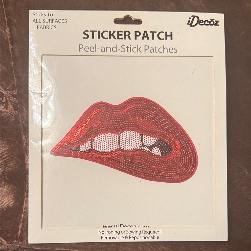 Red Lip Sticker Patch